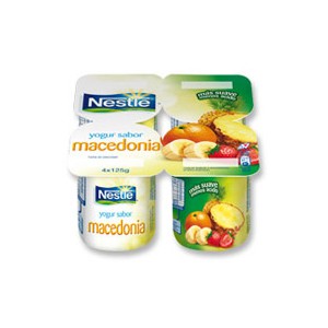 Nestlé Yogur sabor Macedonia, Yogures Nestlé, Nestlé