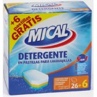 Lavavajillas Mical Pastillas 5 En 1 26 + 6 ud