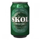 Bière Skol 33 cl 4,6º <hr>1.06€ / Litro.
