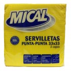 Servilleta Mical Amarilla 33x33 50 Und