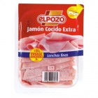 Jamón Cocido Extra 180 Gr El Pozo  <hr>9.56€ / Kilo.